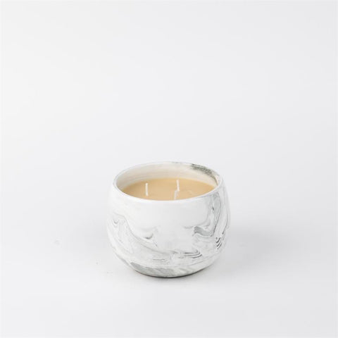 Sweet Grace Marbled Ceramic Candle