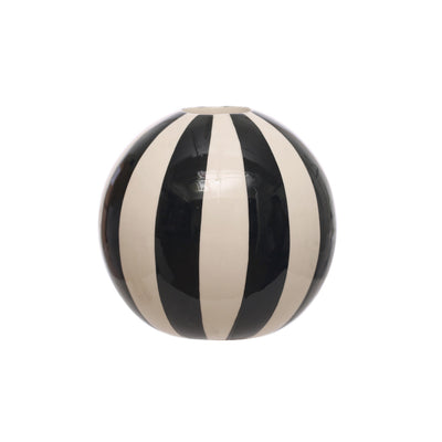 Striped Stoneware Vase