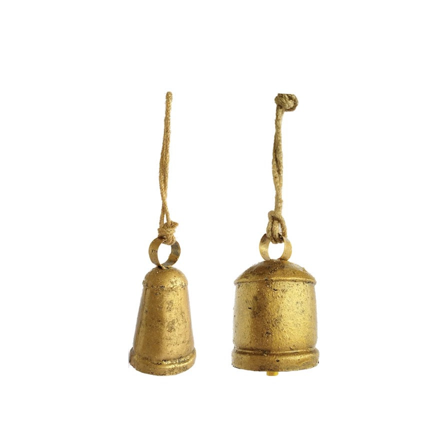 Antique Brass Metal Bell Ornaments