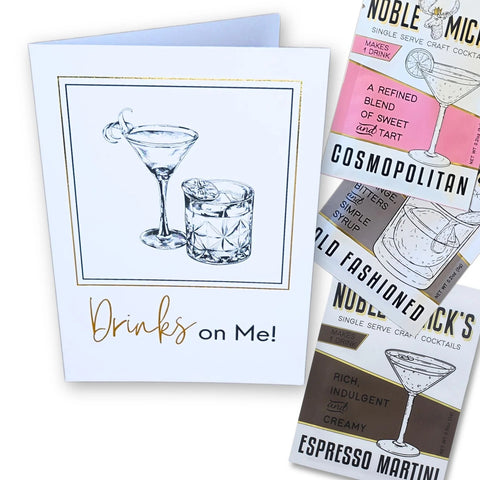 Noble Micks Card + Cocktail | Drinks on Me