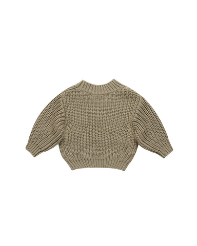 Chunky Knit Sweater | Olive