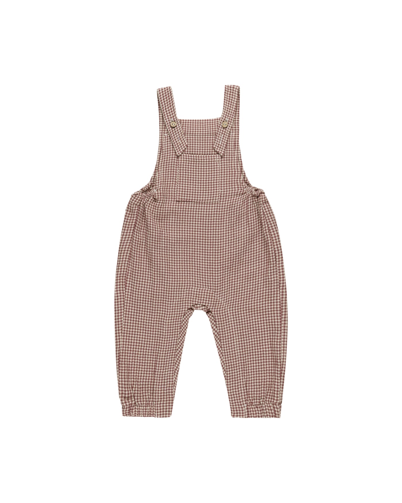 Baby Overalls | Plum Gingham