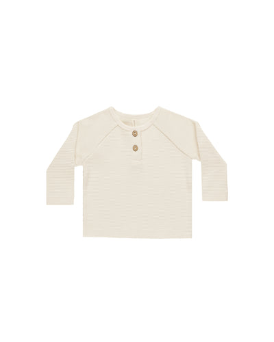 Henley Knit Top | Natural