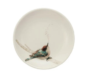 Stoneware Bird Dish