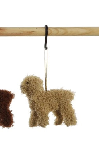 Furry Doodle Dog Ornament