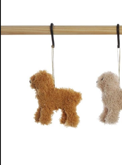 Furry Doodle Dog Ornament