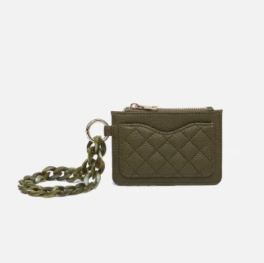 Rhodes Quilted Wallet w/ Chain Bangle