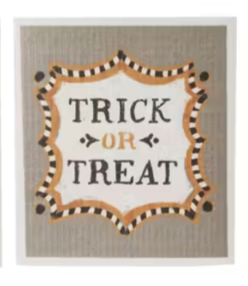 Halloween Reusable Swedish Dishcloth