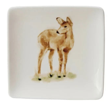 Woodland Animal Stoneware Dish