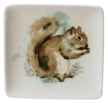 Woodland Animal Stoneware Dish