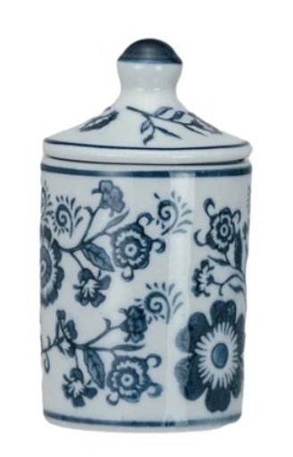 Hand-Painted Stoneware Spice Jar