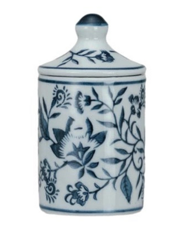 Hand-Painted Stoneware Spice Jar