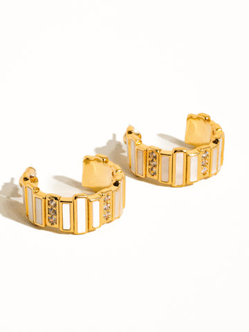 Jesse Non-Tarnish Chunky Hoop Earring