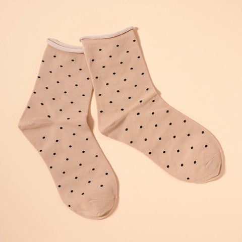 Polka Dot Crew Socks