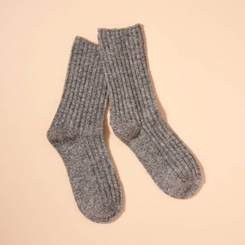 Cozy Wool Blend Crew Socks