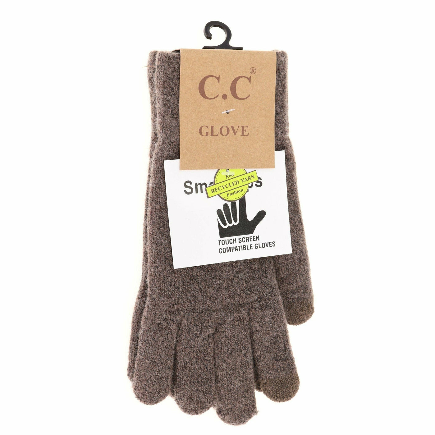 C.C Beanie Soft Recycled Yarn Smart Tip Gloves