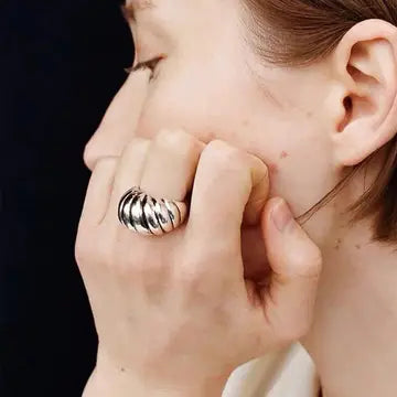 Nalani Non-Tarnish Croissant Ring