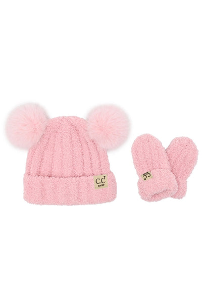 C.C. Baby Beanie + Mittens Set