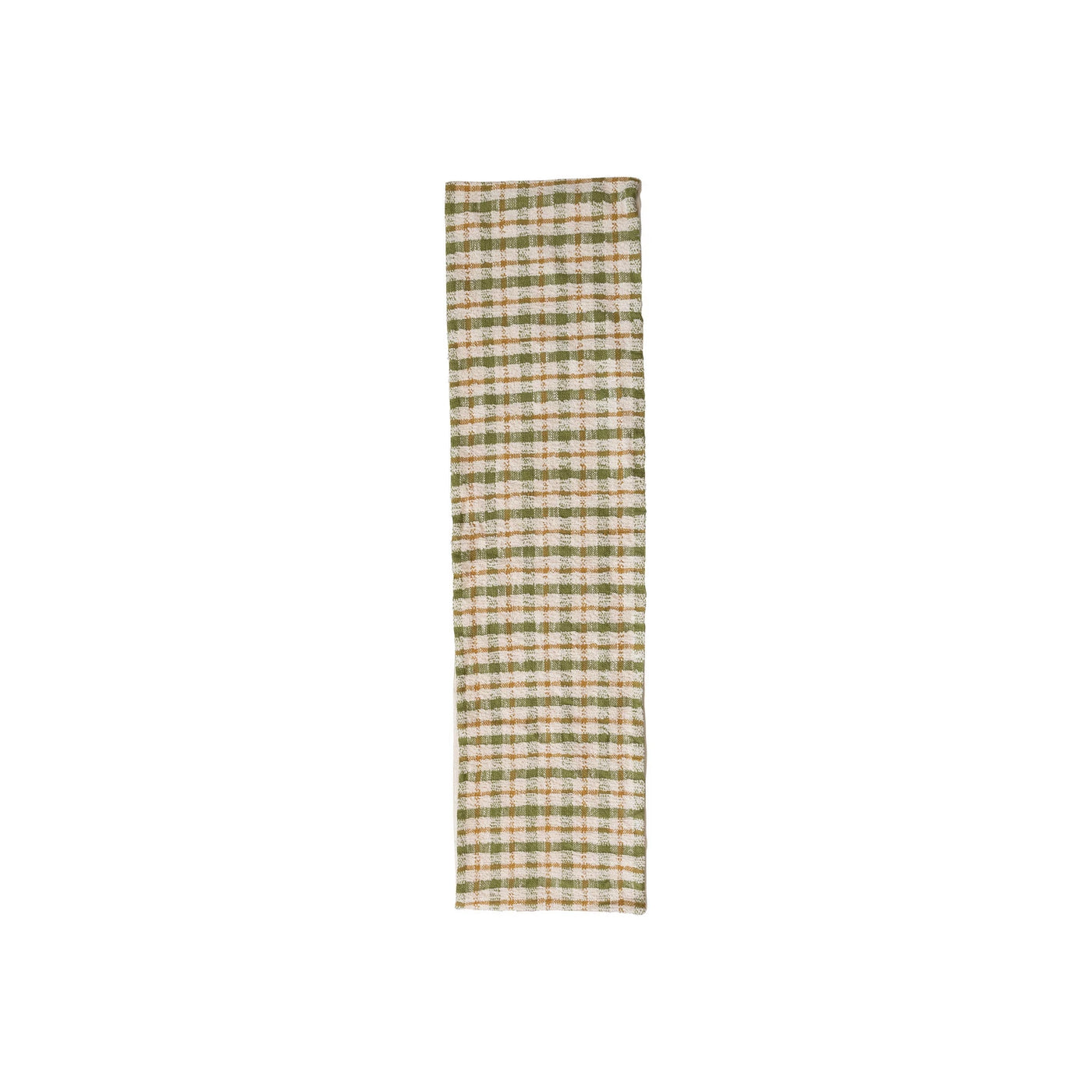 108" Plaid Woven Cotton Table Runner