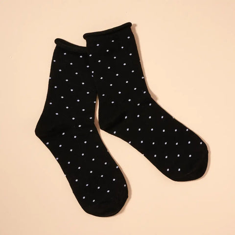 Polka Dot Crew Socks