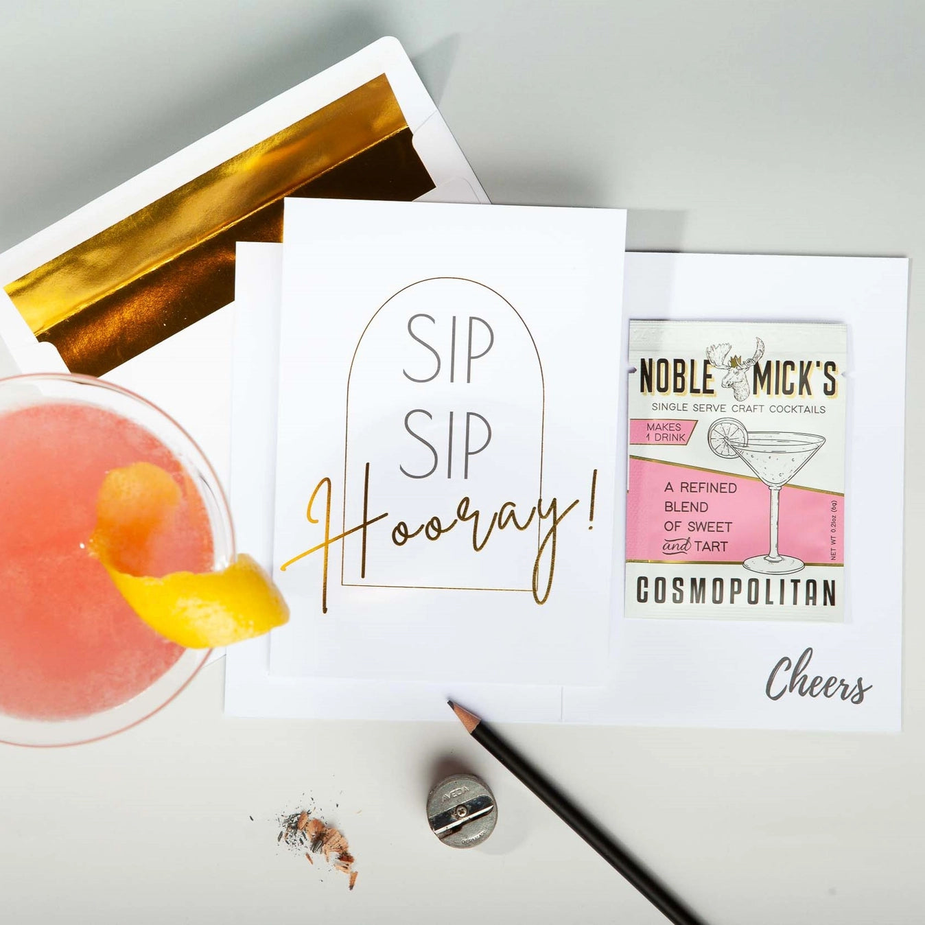 Noble Micks Card + Cocktail | Sip Sip Hooray