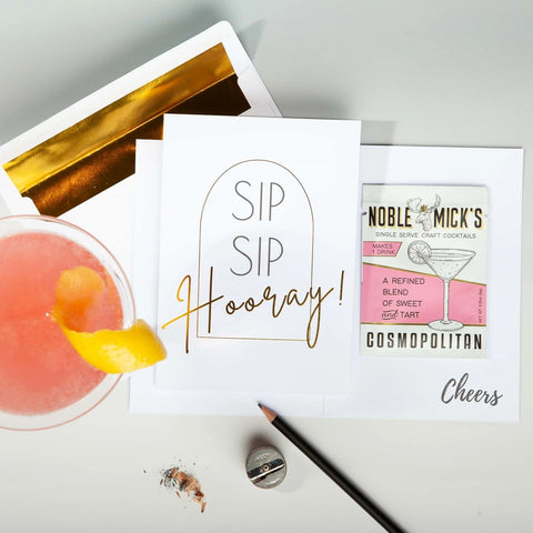 Noble Micks Card + Cocktail | Sip Sip Hooray