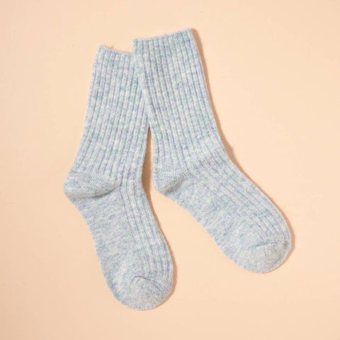 Cozy Wool Blend Crew Socks