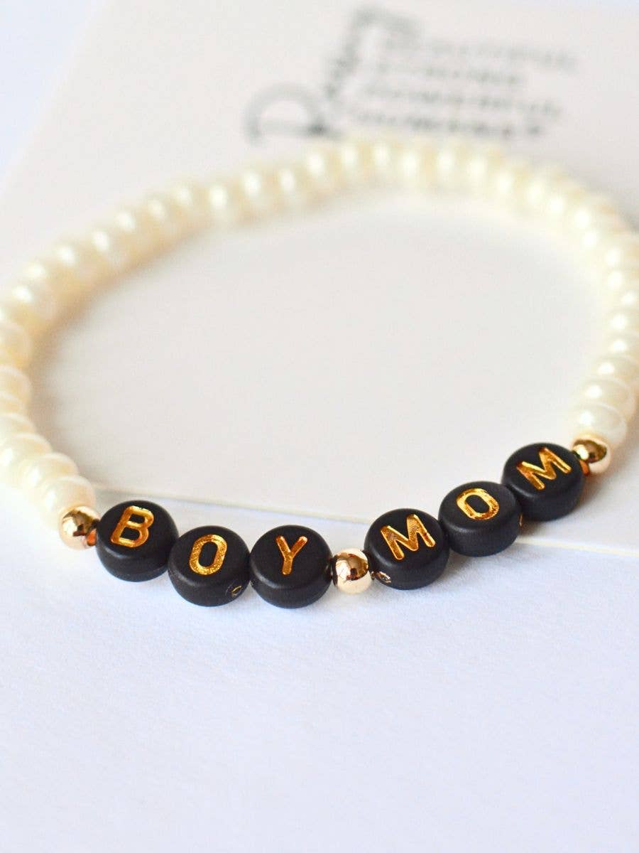 Boy Mom Stretch Bracelet