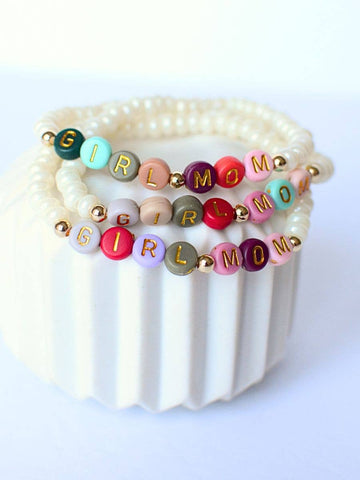 Girl Mom Stretch Bracelet