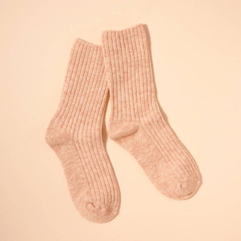 Cozy Wool Blend Crew Socks