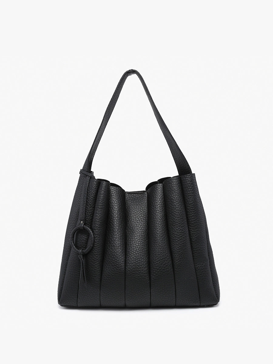 Josie Pleated Satchel | 2 in 1 Bag