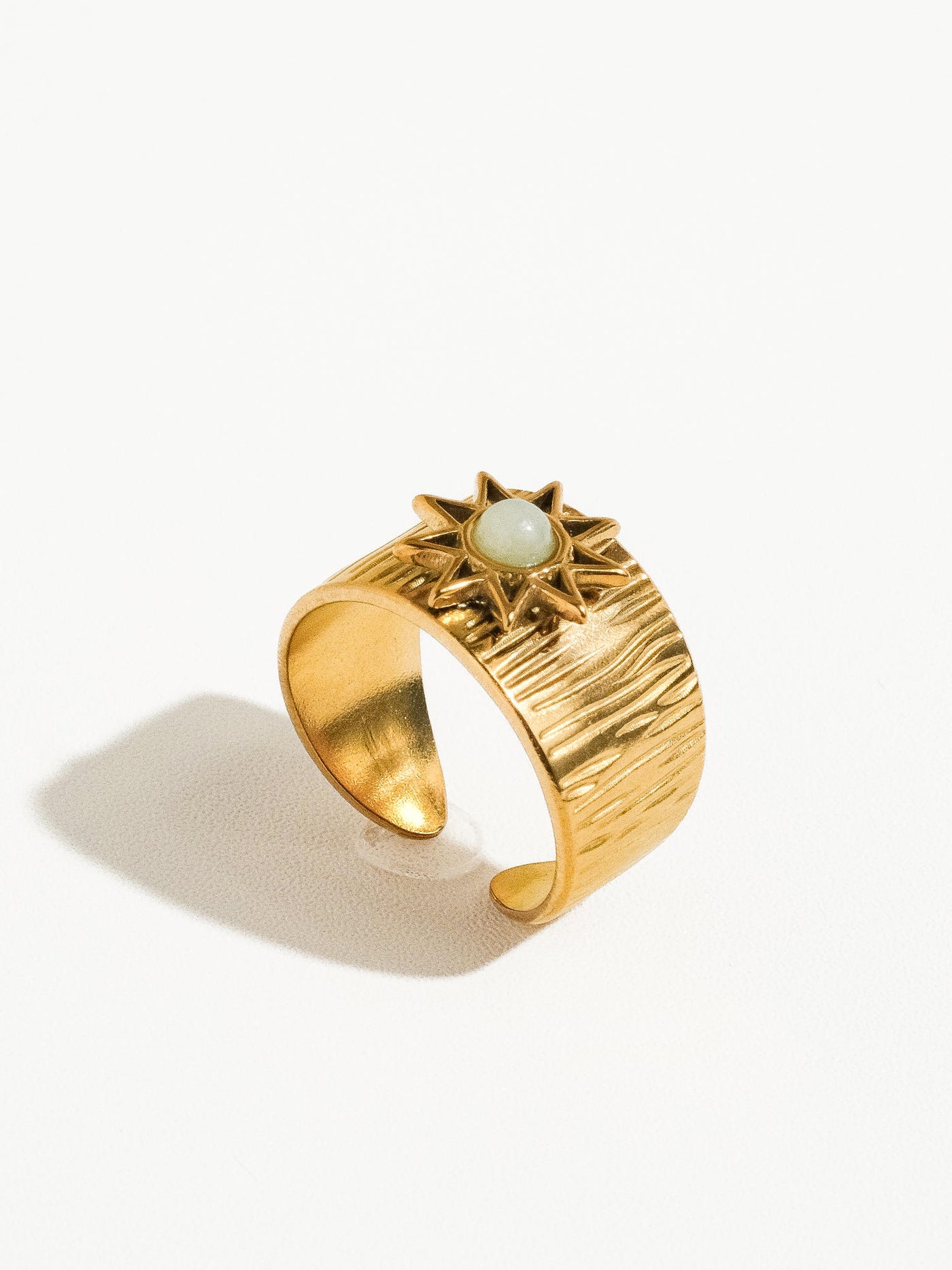 Elena Non-Tarnish Sun Stone Ring