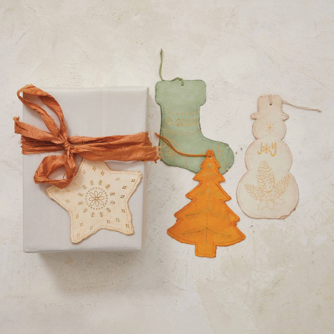 Handmade Recycled Paper Gift Tag | Star